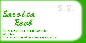 sarolta reeb business card